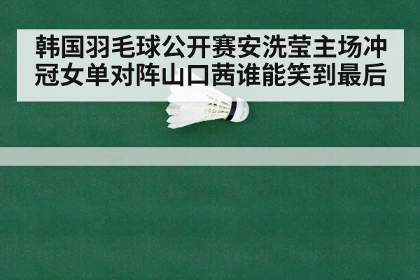 韩国羽毛球公开赛安洗莹主场冲冠女单对阵山口茜谁能笑到最后